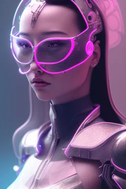 Portrait, Front image, cyberpunk Asian woman rabbit mask, black pink color, latex dress, highly detailed, concept art, smooth, unreal engine 5, god rays, ray tracing, RTX, lumen lighting, ultra detail, volumetric lighting, 3d, finely drawn, high definition, high resolution.