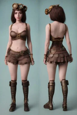 steampunk girl body anormal