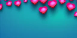 Valentines day background banner - abstract panorama background