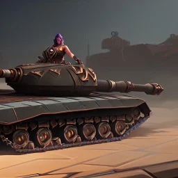 How large can the treads be on a tank?