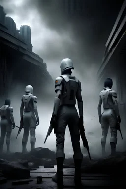 revolucionarios en una narrativa futurista que refleja la resistencia de la humanidad contra la pérdida de libertad y valores en un entorno apocalíptico