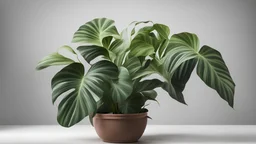 Calathea musaica decorate in pot isolate