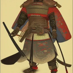 Samurai warrior vintage, Ukiyo-e