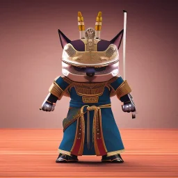 beautiful smooth realistic Japanese samurai robot cat body, run on dark cosmos background, cat еye, extremely sharp detail, finely tuned detail, ultra high definition, 8 k, unreal engine 5, ultra sharp focus, accurate sword wings, positive smile