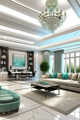 Design the interior decoration of a مهرهدلقخخئ with a lot of natural light and modern with a light color theme in victoria style
