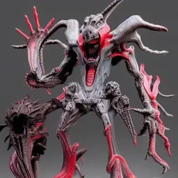 hybrid of Mass Production Evangelion and Godzilla and xenomorph