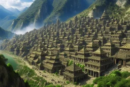 A massive tribal city high in the mountains