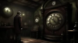 In that old shop full of mystery, as Alexander approaches the haunted clock, he stumbles into a strange conversation. A person appears with mysterious features and old clothes, and the sides of his face reflect shades of anxiety and fear. This stranger, who seems to come from the depths of time, stands in front of the hero. Speaking in a whisper that interferes with the surrounding silence, the stranger warns Alexander with disturbing words not to buy the watch. He proceeds to tell a terrifying