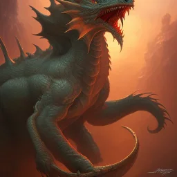 dragon, mythical, beast monster, legend dnd, rutkowski kinkade artgerm dragon