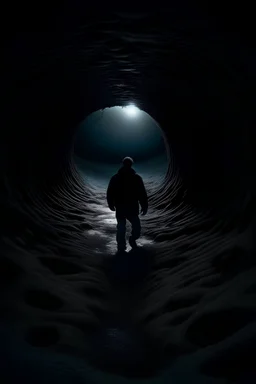 Walk into the Dark hole, dark, cold and depressing