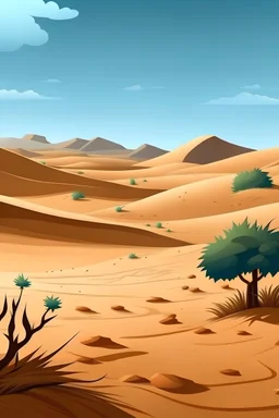mach mir einen animierten hintergrund den ich in Webex einsetzten kann, er soll entspannend wirken und realistisch wirken. Ich stelle mir eine Wüste vor in der Gebüsch vom Wind bewegt wird.