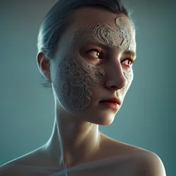 woman wearing window on face, 8k resolution, high-quality, fine-detail, intricate, digital art, detailed matte, volumetric lighting, illustration, octane render,