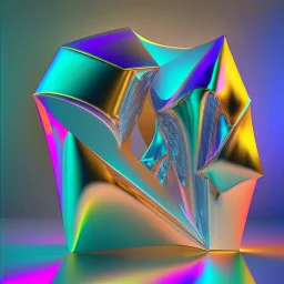 Holográfico Geométrico Forma3d Abstracto Moderno Vistoso Mínimo Futurista Metálico Brillante background Dinámica Figura Hacer