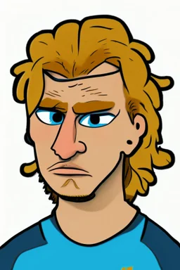 Rasmus Hojlund Footballer ,cartoon 2d