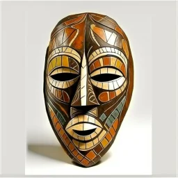 picasso africaans body brown abstract mask