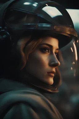(Masterpiece1:3), award-winning, highest quality, RAW PHOTO, analog cinematic shot of woman, dystopian fiction, ultrarealistic, 8k, beautiful, epic,Highest resolution