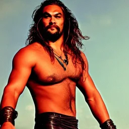 Jason Momoa in 1955, dramatic light, high detail, cinematic