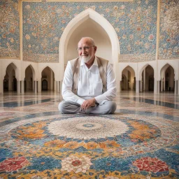 look at British artist and designer Kevin Dean and his work behind the floral mosaics at Sheikh Zayed Grand Mosque. All photos by Mona Al Marzooqi