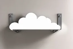shelf brackets shaped like clouds