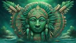magic greenocean Aztec totem