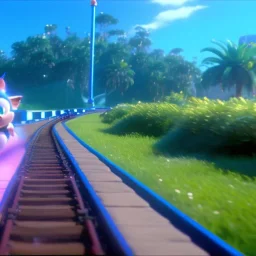 sonic races the subway