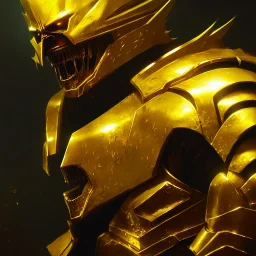 evil king in gold armor, angry, emperious, 8k resolution concept art portrait by Greg Rutkowski, cyberpunk 2077