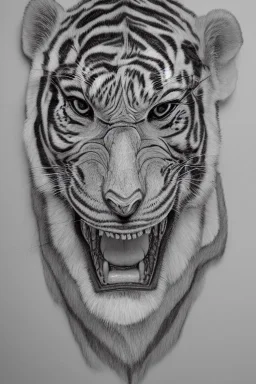 Rainforest, hybrid human man tiger walking, frontal, model style, hyper realistic, accurate, delicate, extremely detailed, Graphic novel style, wide-angle, front view, open aperture, superfine pencil