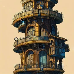 A city in a tower+modular house+house over house"+Beaux Arts architecture+palladio+detailed facades biopunk+Bueno Aires+turin+trieste+ +Book illustration by Gediminas Pranckevičius, Jean Baptiste Monge, Brian Kesinger, Anton fadeev, Kilian Eng, strong lines, high contrast vibrant colors, highly detailed, 16k resolution, trending on behance