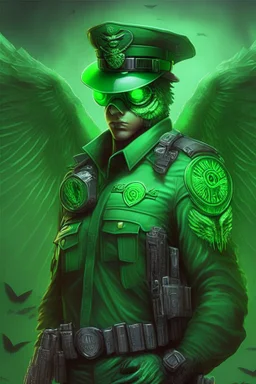 green and kaki nephilim watcher super cop