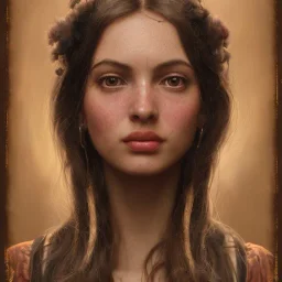 young Susanna Hoffs, beautiful, highly detailed face, meticulously detailed hair, ethereal fantasy hyperdetailed mist, maximalist matte painting; polished, realistic oil painting. Victorian era portrait painting, old fashioned, vintage, antique, beautiful, Unreal Engine, 16k