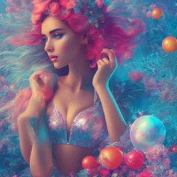 sexy, beautiful, young woman, detailed gorgeous face, vaporwave aesthetic, synthwave, colorful, psychedelic, artstation, concept art, smooth, extremely sharp detail, finely tuned detail, ultra high definition, 8 k, unreal engine 5, ultra sharp focus, illustration, art by artgerm mary dimova, jim lee, greg rutkowski and alphonse mucha