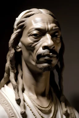 antique sculpture of Snoop Dogg