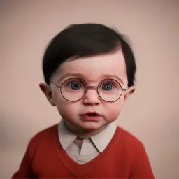 Cute baby character harry potter,movie, photo realistic, unreal engine, cinematic lighting 8k --v 4