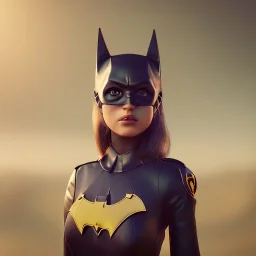 analog style,girl portrait, simmetric eyes, ambient, batgirl make up outfit, ultra realistic photo, unreal engine --aspect ratio 1:1