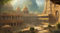 an ancient indian city. fantasy