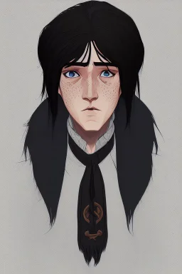 black hair freckles blue eyes young wizard beardsley