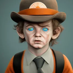 Clockwork orange, Alex toddler, korova MilkBarn, real, full body, distopic background, cyberpunk, dramatic lighting, hyper realistic, 8k