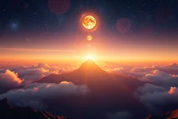 Now the elements are at peace Come the reddening, gaze upon the sky Seven planets, silver and gold The seven metals aligned
