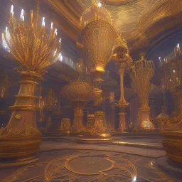 The palace of magic king, huge structure, panoramic view, zoomed out view of the exterior, mysterious, soft lighting, unreal engine 5 volumetric lighting, intricate details, realistic style, 8k resolution