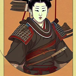 Samurai Ukiyo-e style