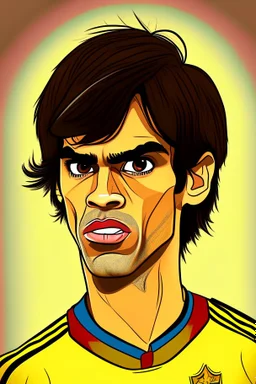 Kaka Brazilian football player cartoon 2d