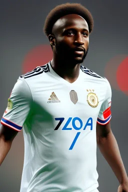  the Egyptian soccer player Shikabala as a child ,baby face,He is wearing a Zamalek Club T-shirt,Zamalek Club logo on the T-shirt , portrait, fantasy setting, ethereal, soft lighting