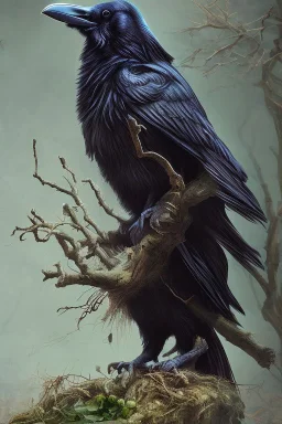 Dead nature. Raven