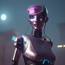 Cyberpunk outfit robot girl unreal 5, octane render,cinema4d, dynamic lighting, dramatic lighting, 4k, redshift render, highly detailed, hyper realistic, in space