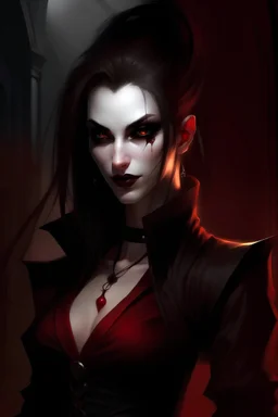 A female vampire from Vampire: The Masquerade
