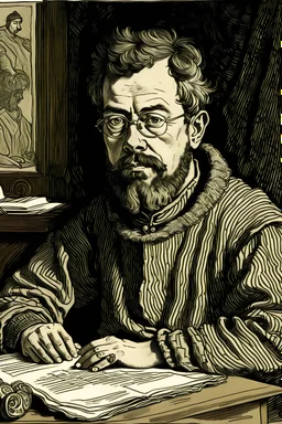 portrait of a writer mikołaj rej