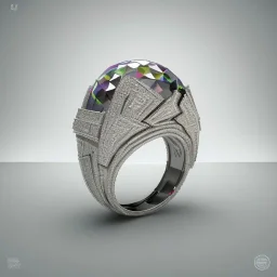 Parlayan gerçek Pırlantalı elmaslı mükemmel bir yüzük, octane render 8k