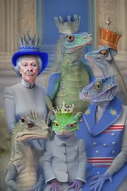 UK royal family is a lizard race