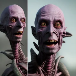 Realistic portrait of an Alien Beetlejuice Hybrid, 8k