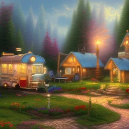 trailer park thomas kinkade